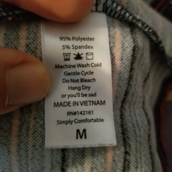 LuLaRoe Amelia. Multicolored stripes. Size M - Picture 5 of 9